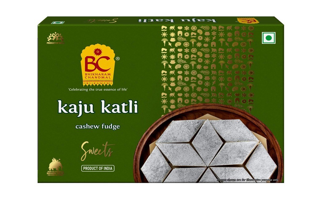 Bhikharam Chandmal Kaju Katli Chashew Fudge    Pack  375 grams